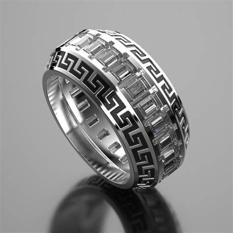 versace ringe silber|men's Versace rings.